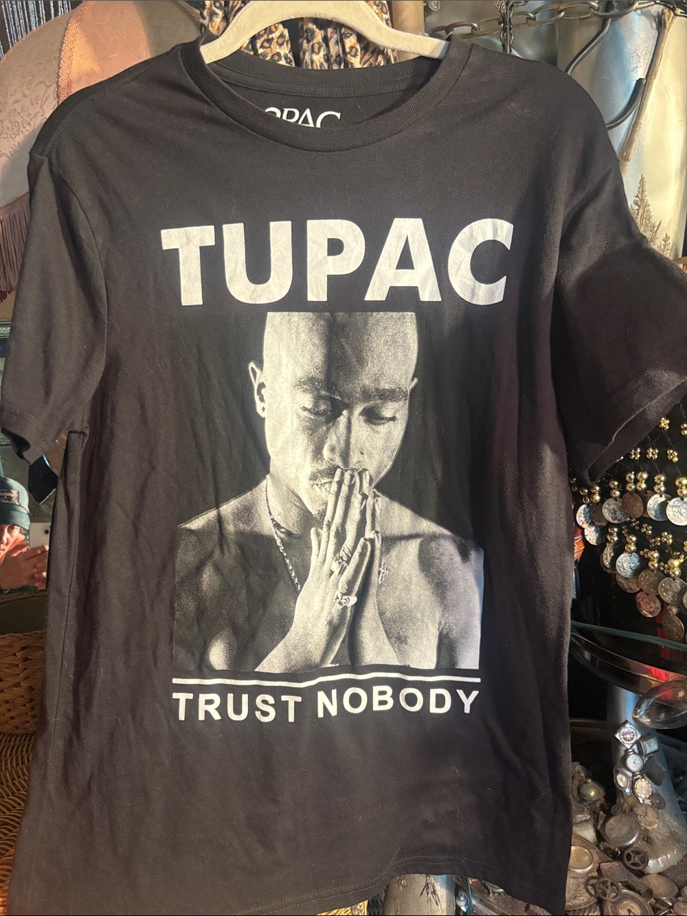 Tupac 'Trust Nobody' Black Graphic Tee